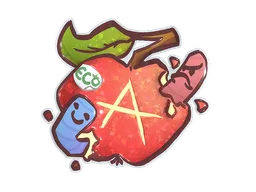 Sticker | Apple A Day (Glitter)