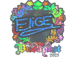 Sticker | EliGE (Holo) | Budapest 2025