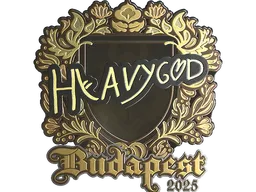 Sticker | Heavygod (Gold) | Budapest 2025