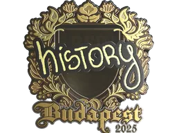 Sticker | History (Gold) | Budapest 2025