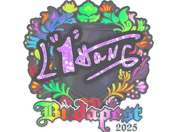 Sticker | L1haNg (Holo) | Budapest 2025