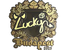 Sticker | Lucky (Gold) | Budapest 2025