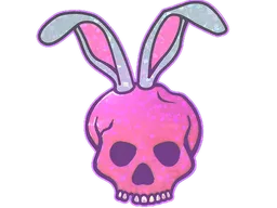 Sticker | Skull Bunny (Glitter)