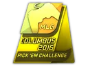 Gold Columbus 2016 Pick'Em Trophy