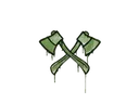 Graffiti | X-Axes (Battle Green)