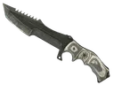 ★ Huntsman Knife | Black Laminate (Battle-Scarred)