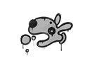 Sealed Graffiti | Popdog (Shark White)