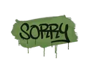 Sealed Graffiti | Sorry (Battle Green)