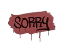 Sealed Graffiti | Sorry (Blood Red)