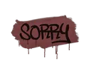 Sealed Graffiti | Sorry (Brick Red)