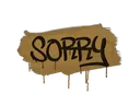 Sealed Graffiti | Sorry (Desert Amber)