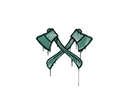 Sealed Graffiti | X-Axes (Frog Green)
