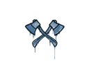 Sealed Graffiti | X-Axes (Monarch Blue)