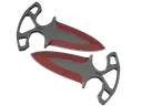 ★ Shadow Daggers | Crimson Web (Well-Worn)