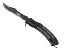 ★ StatTrak™ Butterfly Knife | Night (Battle-Scarred)