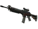 StatTrak™ SG 553 | Heavy Metal (Battle-Scarred)