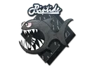 Sticker | Black Jaggyfish