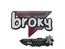 Sticker | broky | Antwerp 2022