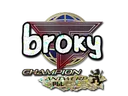 Sticker | broky (Glitter, Champion) | Antwerp 2022