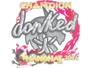 Sticker | donk (Glitter, Champion) | Shanghai 2024