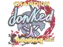 Sticker | donk (Holo, Champion) | Shanghai 2024