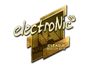 Sticker | electronic (Gold) | Boston 2018