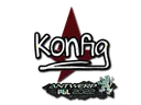 Sticker | k0nfig (Glitter) | Antwerp 2022