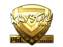 Sticker | kRYSTAL (Gold) | Krakow 2017