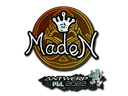 Sticker | maden (Glitter) | Antwerp 2022