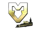 Sticker | MOUZ (Gold) | Stockholm 2021