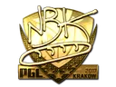 Sticker | NBK- (Gold) | Krakow 2017
