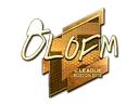 Sticker | olofmeister (Gold) | Boston 2018