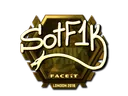 Sticker | S0tF1k (Gold) | London 2018
