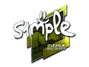 Sticker | s1mple (Foil) | Boston 2018