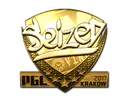 Sticker | seized (Gold) | Krakow 2017