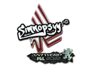 Sticker | sinnopsyy (Glitter) | Antwerp 2022