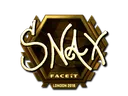 Sticker | Snax (Gold) | London 2018