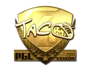 Sticker | TACO (Gold) | Krakow 2017