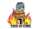 Sticker | This Is Fine (H)