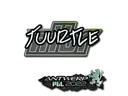 Sticker | Tuurtle (Glitter) | Antwerp 2022