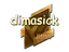 Sticker | dimasick (Gold) | Boston 2018