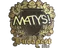 Sticker | MATYS (Gold) | Budapest 2025