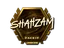 Sticker | ShahZaM (Gold) | London 2018