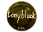 Sticker | tonyblack (Gold) | Katowice 2019