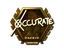 Sticker | xccurate (Gold) | London 2018